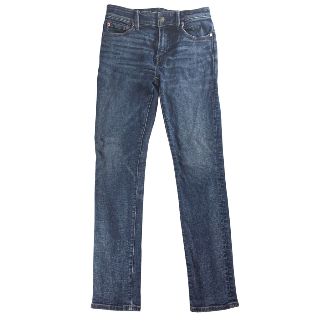 American Eagle Mens 30x32 Blue Slim Jeans AirFlex+ Dark Wash Stretch Denim